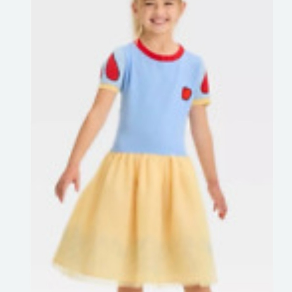 Disney Snow White Colorful Kids Dress NWT